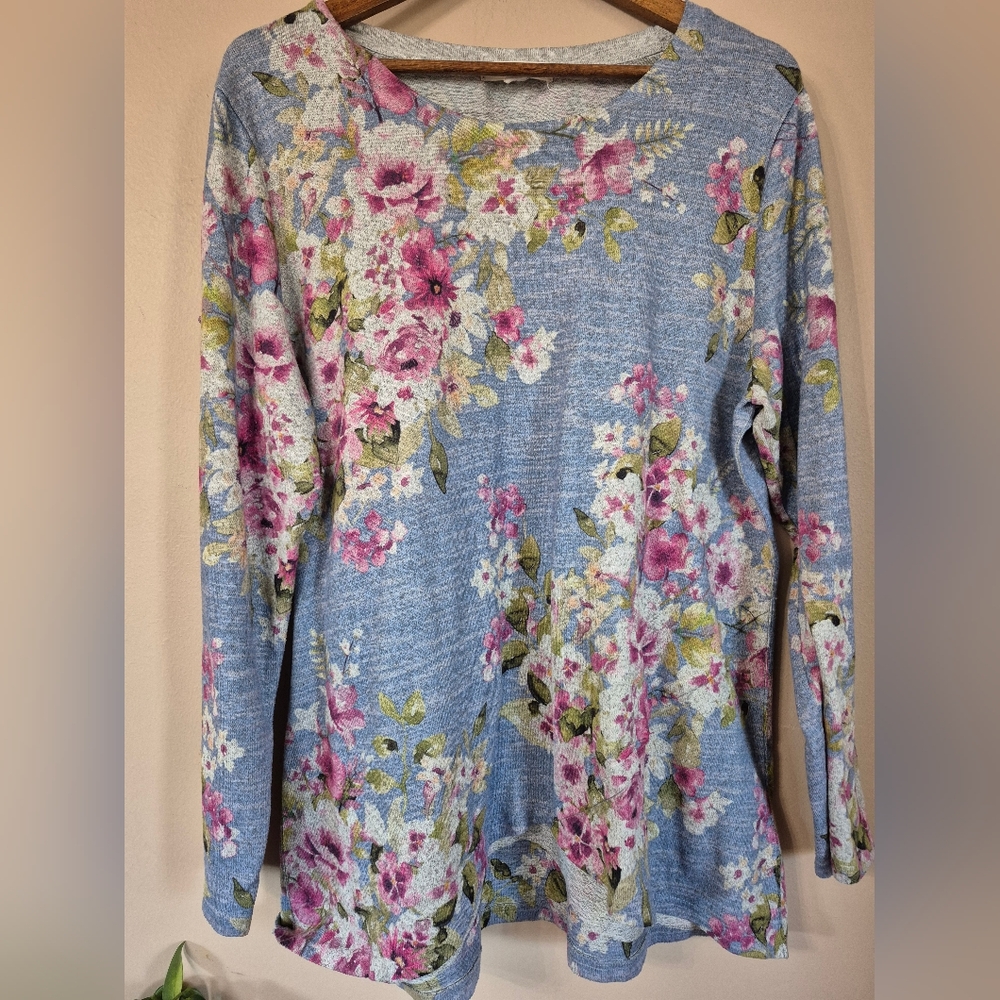 Soft Knit Floral Top